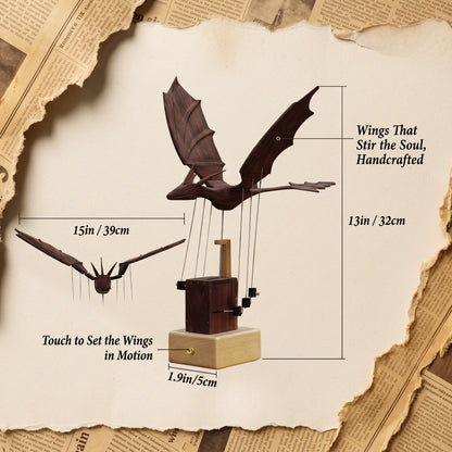 Handcrafted Wooden Dragon Automaton