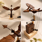 Handcrafted Wooden Dragon Automaton
