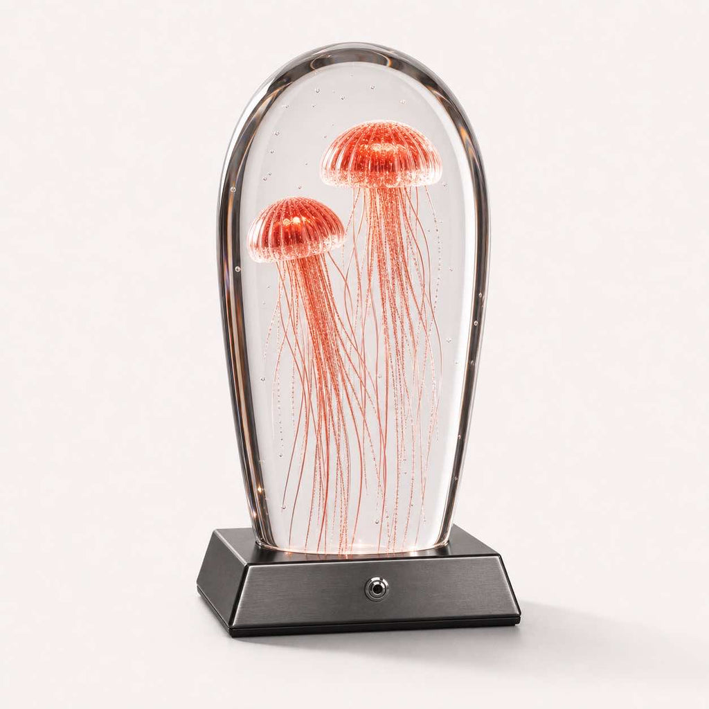 Lumaire™ Jellyfish Crystal Art - Crimson Veil