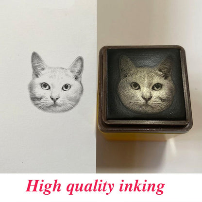 Custom HD Pet Portrait Stamp - eulique shop