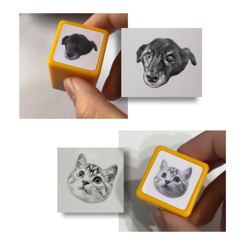 Custom HD Pet Portrait Stamp - eulique shop