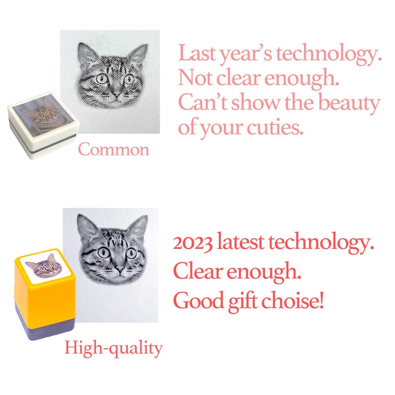 Custom HD Pet Portrait Stamp - eulique shop