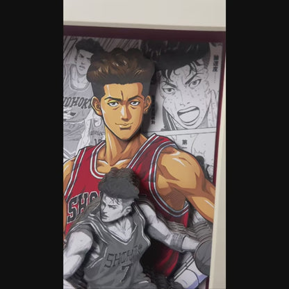 3D Paper Art Frame - Slam Dunk #1