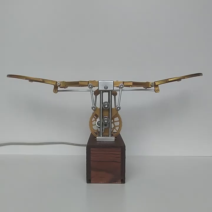 Kinetic Angel Wings Sculpture in motion