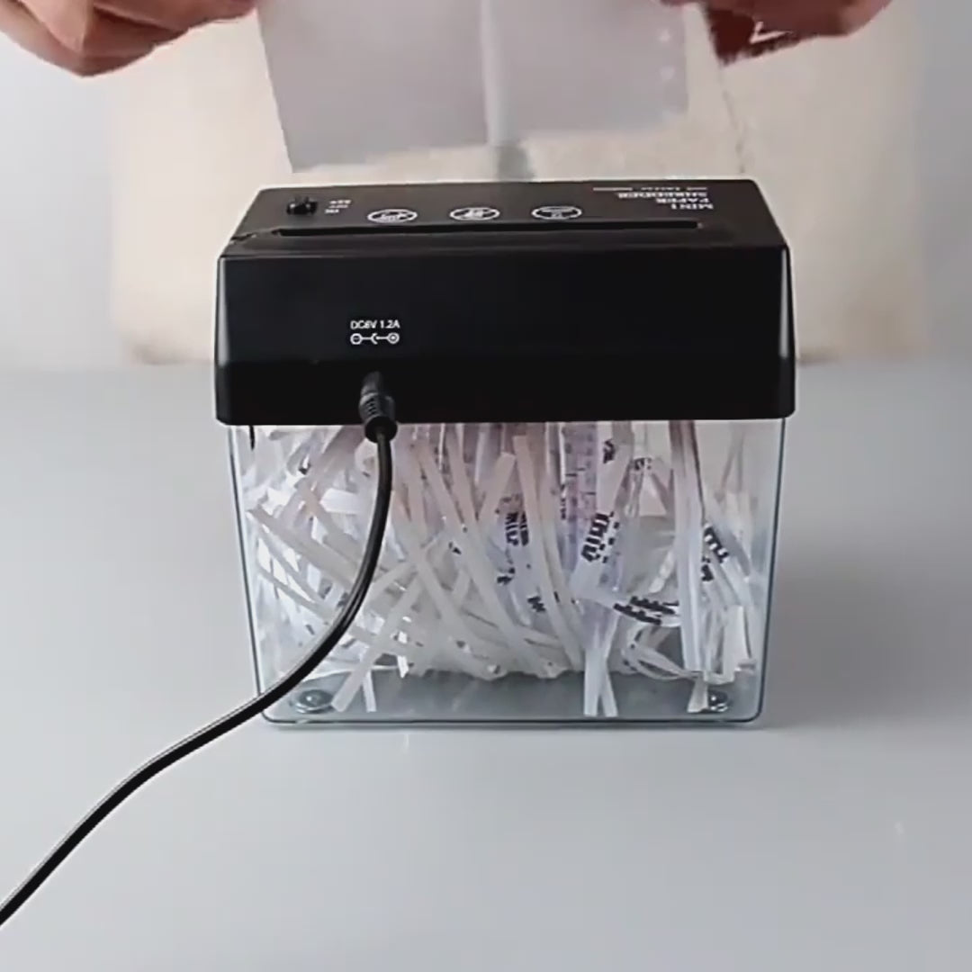 Mini Paper Shredder