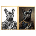 Custom Renaissance Pet Portrait GlowFrame - The General - eulique shop