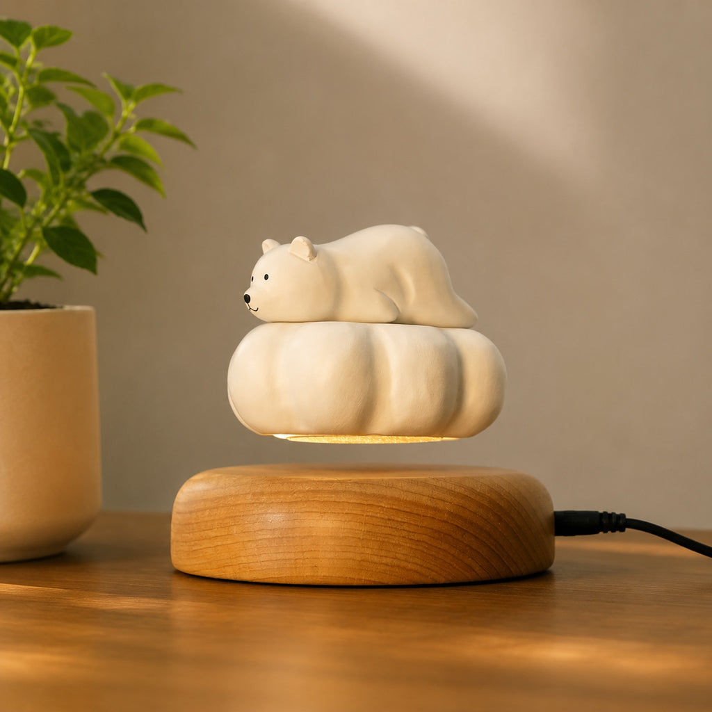 Wooden Floating Bear Cloud