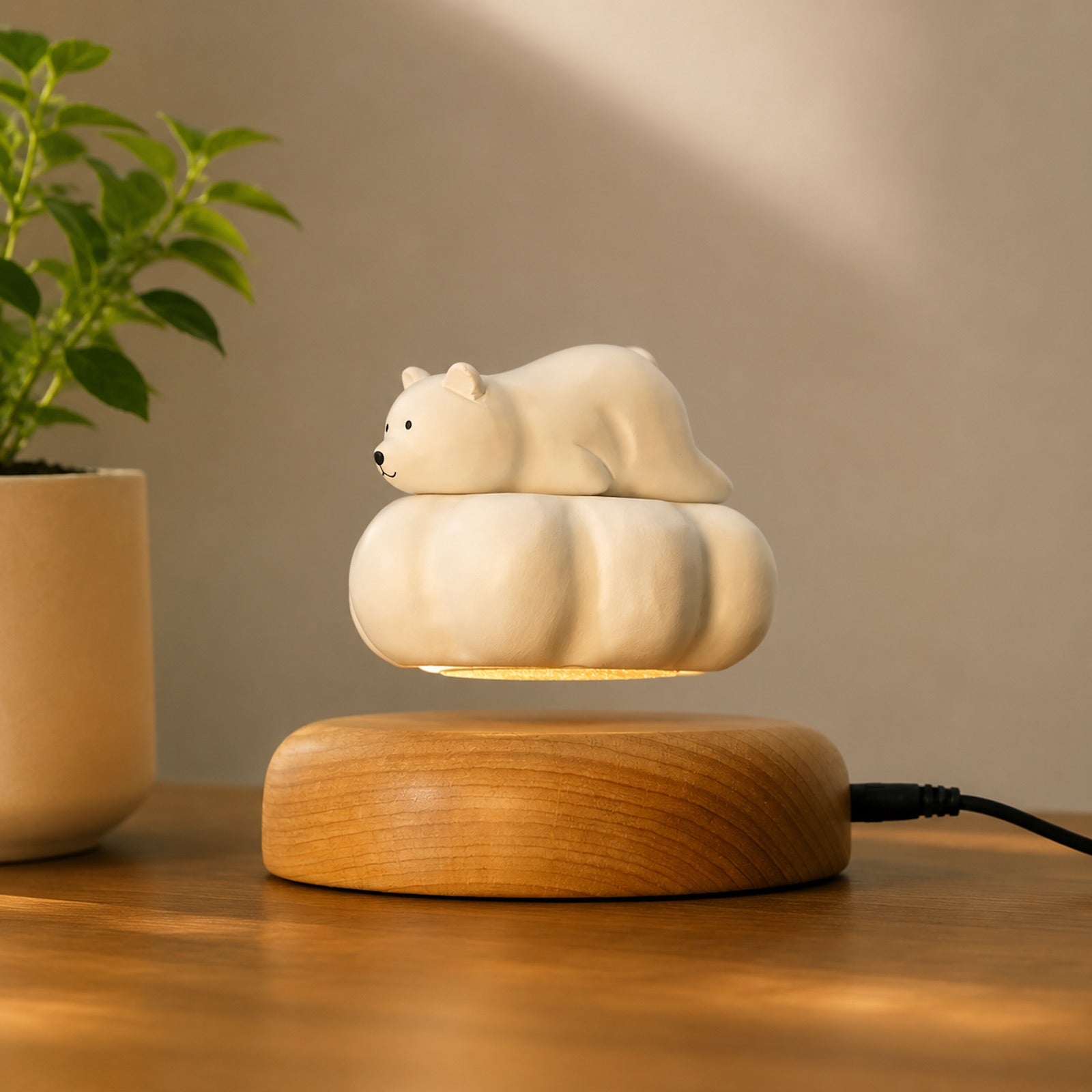 Wooden Floating Bear Cloud