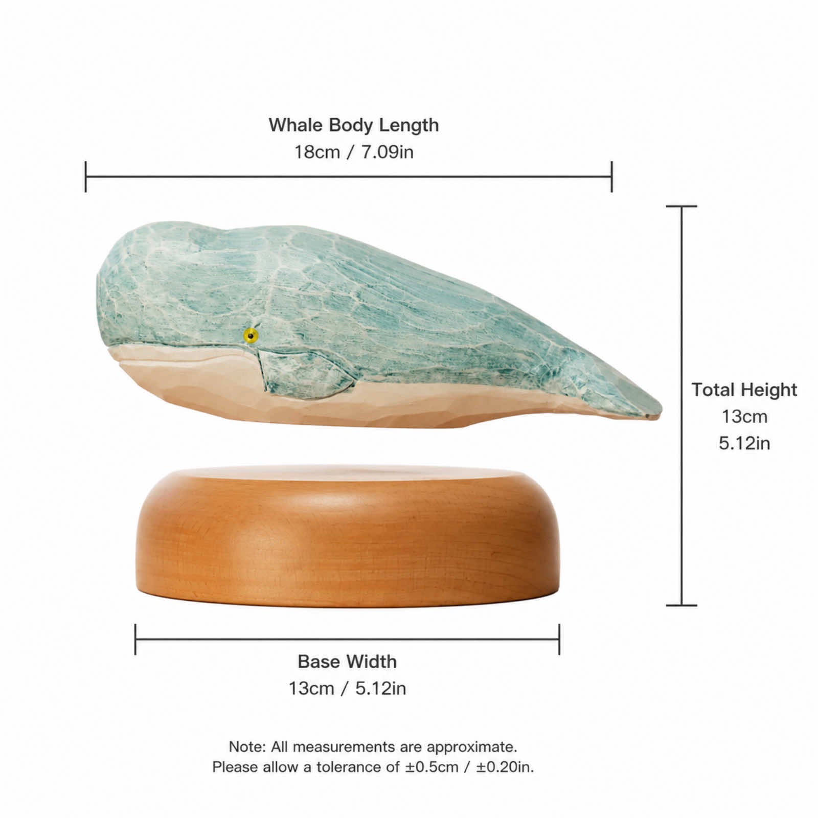 Wooden Floating Whale