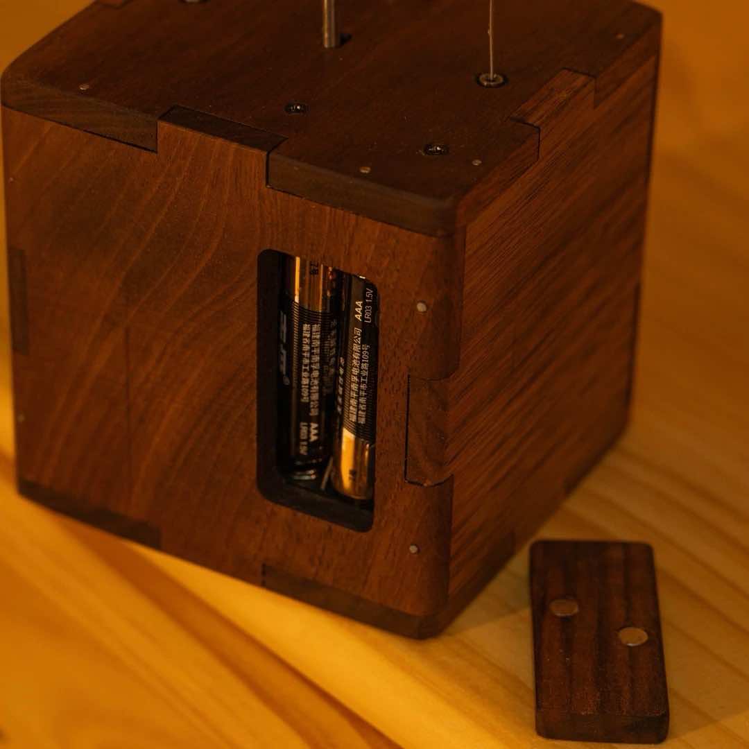 Handcrafted Wooden Flying Devil Automaton