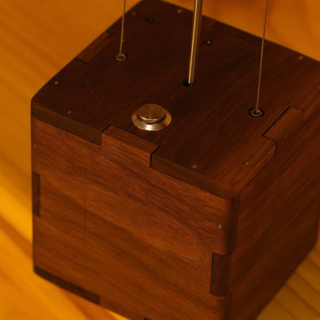 Handcrafted Wooden Flying Devil Automaton