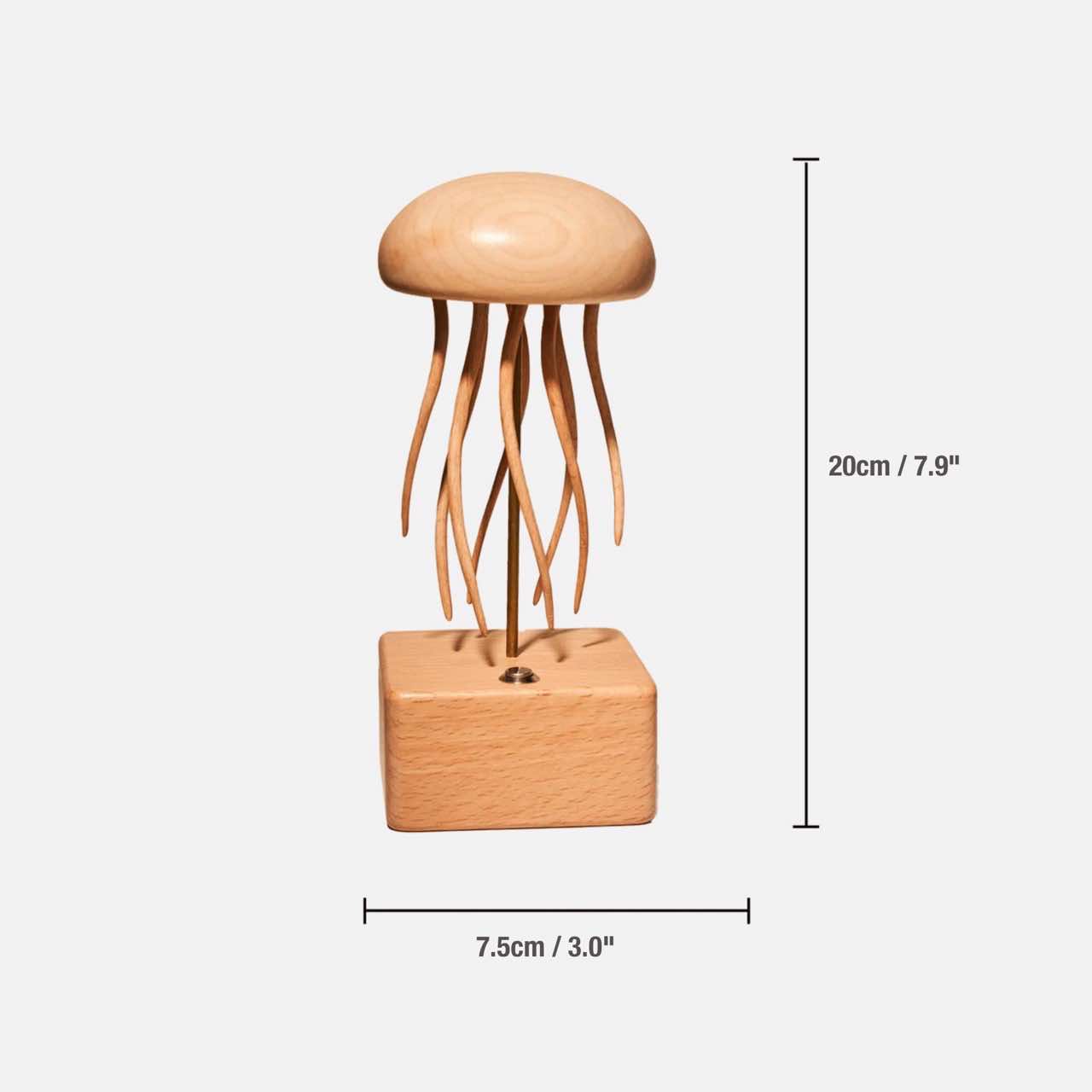 Handcrafted Wooden Jellyfish Automata