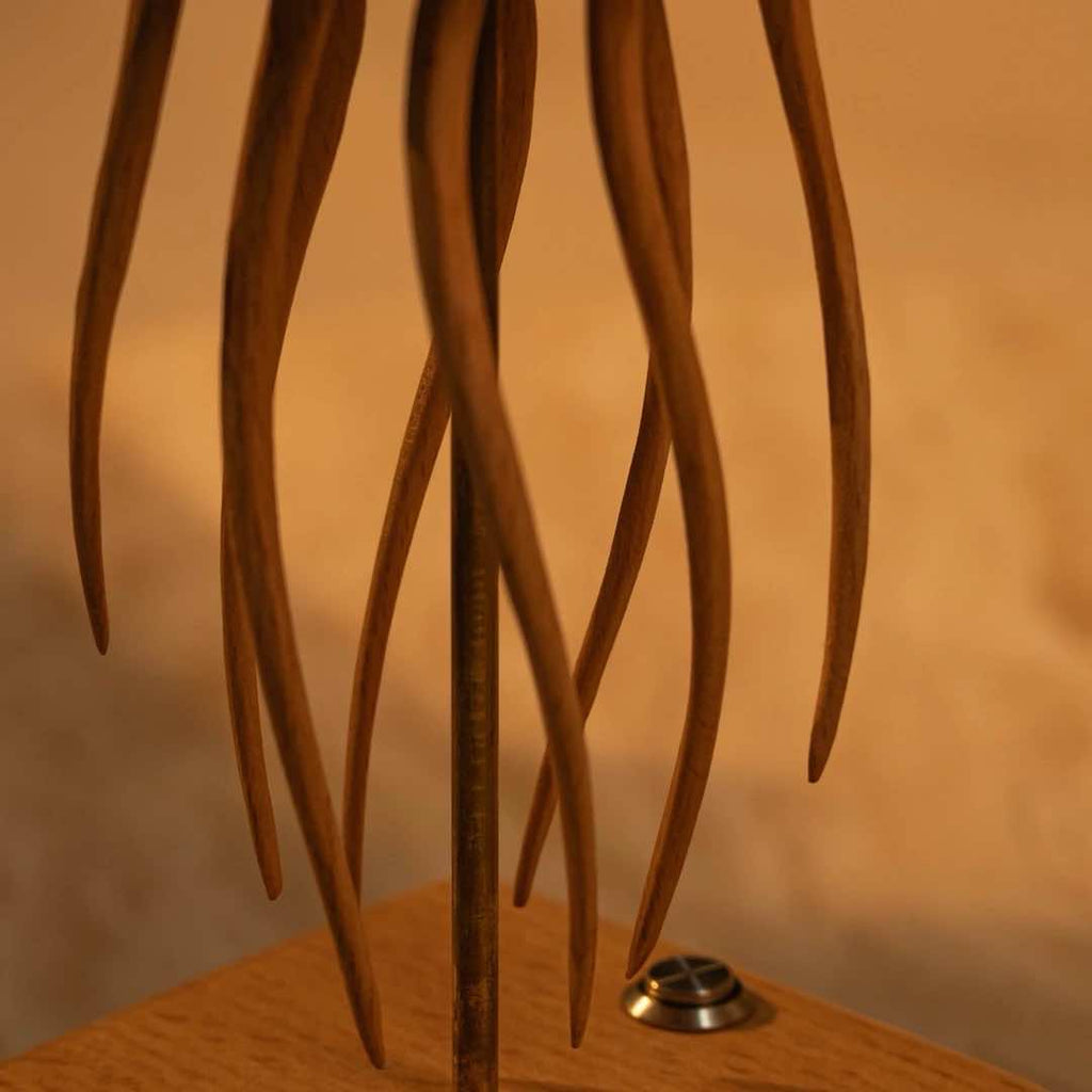 Handcrafted Wooden Jellyfish Automaton