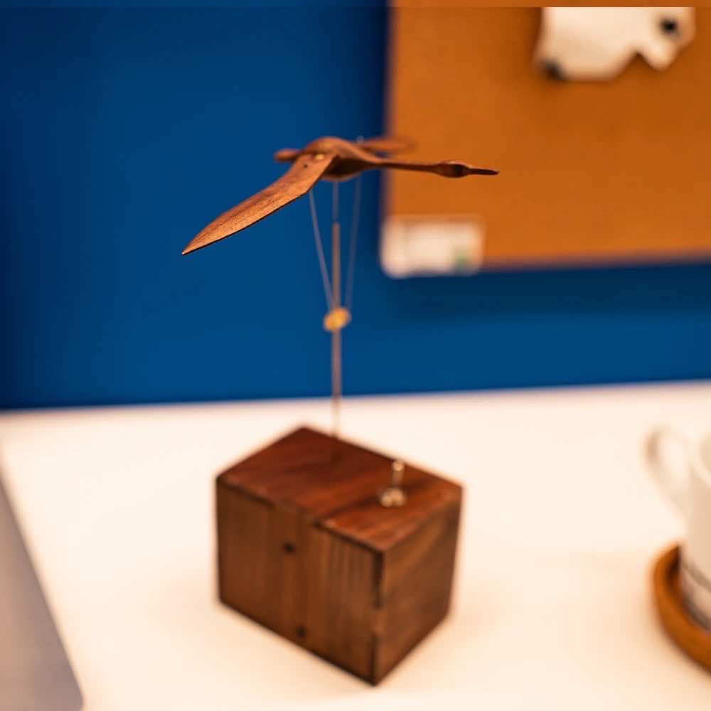 Handcrafted Wooden Swan Automata