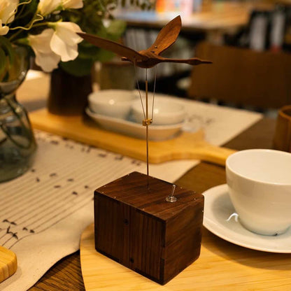 Handcrafted Wooden Swan Automata