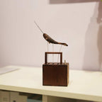 Handcrafted Wooden Whale Automaton