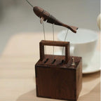 Handcrafted Wooden Whale Automaton