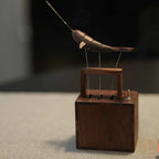 Handcrafted Wooden Whale Automaton