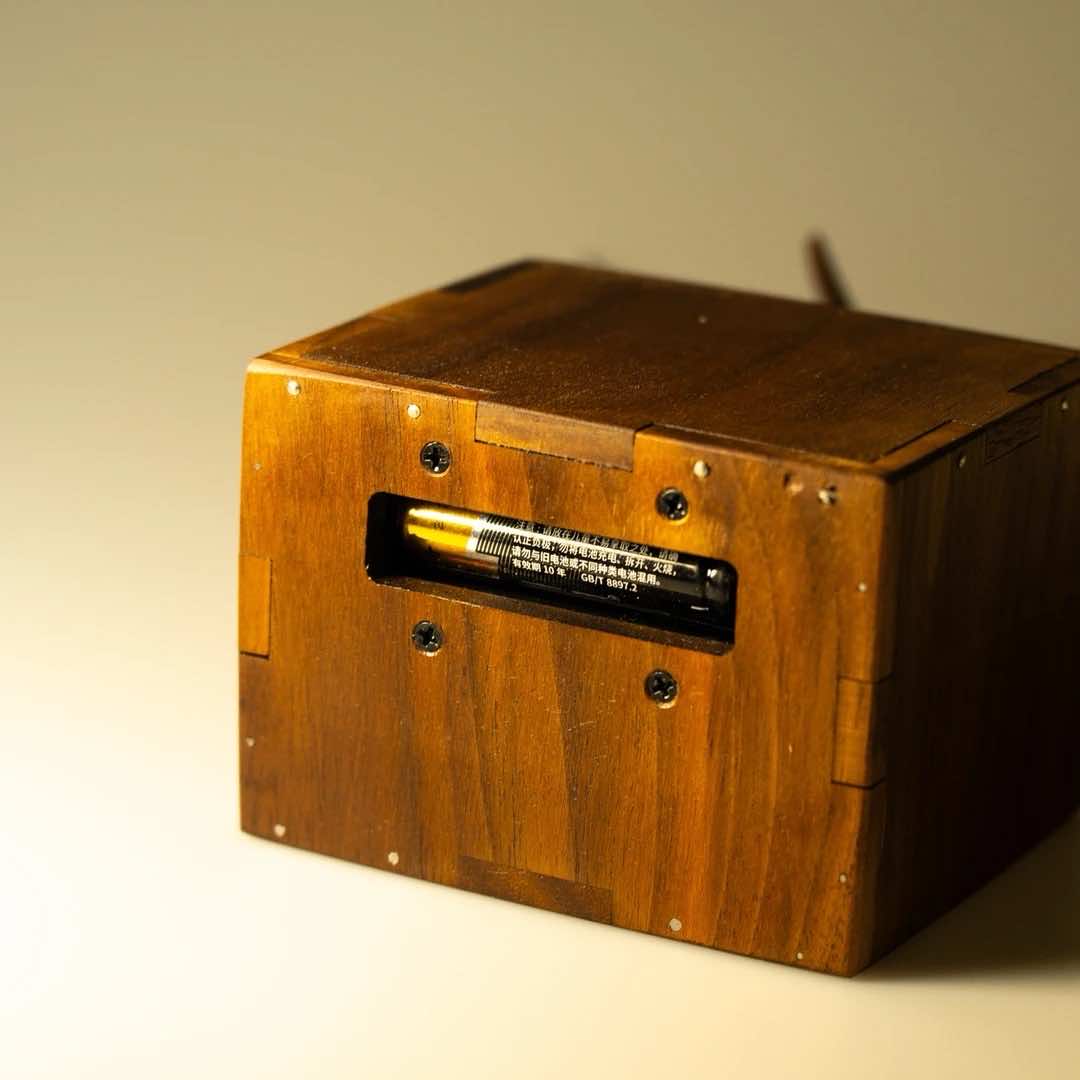 Handcrafted Wooden Whale Automaton