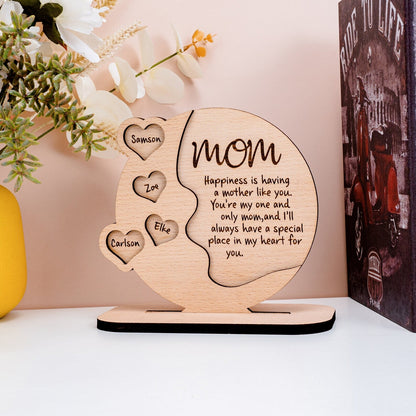 Custom Wooden Puzzles/Acrylic Puzzles with Multiple Names Love Family Sign, Gifts for Mom