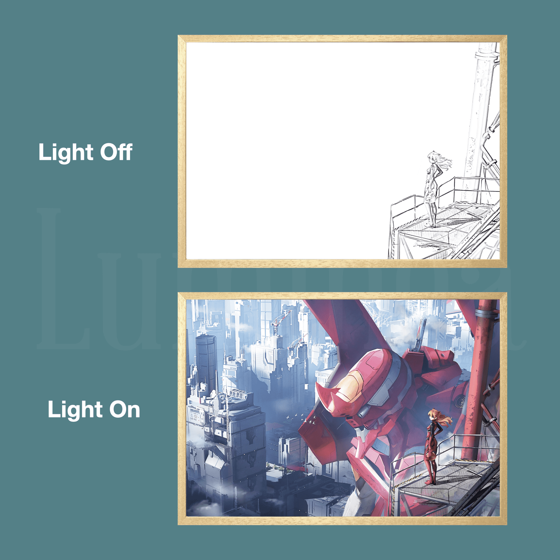 GlowFrame Radiant Wall Art - Classic - eulique shop
