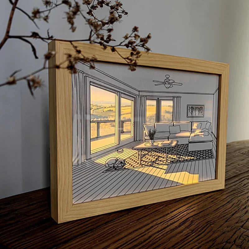 GlowFrame Radiant Wall Art - Classic - eulique shop